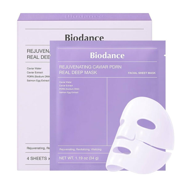 Biodance - Rejuvenating Caviar PDRN Real Deep Mask, 34g x 4pcs - Imagine 1
