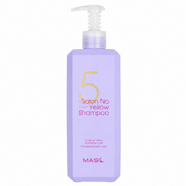 Masil - 5 Salon No Yellow Shampoo, 500ml Masil - 5 Salon No Yellow Shampoo, 500ml - Imagine 1