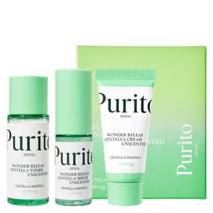 PURITO - Wonder Releaf Centella Mini Kit Unscented, 3 PCs