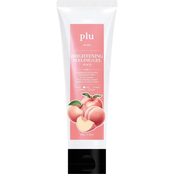 plu - Glowing Facial Peeling Gel Peach, 100g - Imagine 1