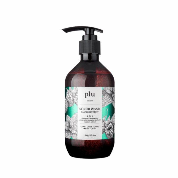 plu - Scrub Wash Raspberry Mint, 500g - Imagine 1