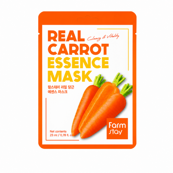 256b98ce-f946-4f70-96d2-6a1400ef84a7 Farmstay - Real Carrot Essence Mask - 23ml - Imagine 1