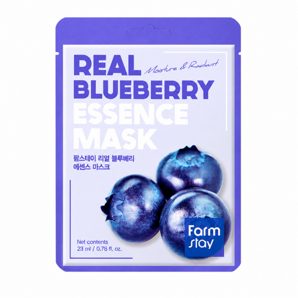 767afb1e-2af6-4f9f-8cb6-d93a9dcf6aab Farmstay - Real Blueberry Essence Mask, 23ml - Imagine 1