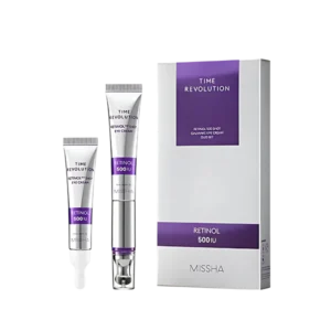 Missha - Time Revolution Retinol 500 Shot Galvanic Eye Cream Duo Set 1 Set (15ml+15ml Refill)