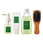 Aromatica - Rosemary Scalp Scaling Trial Kit (With Mini Wooden Hair Brush) - 1set (4items)