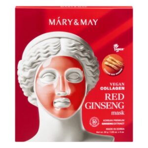 Mary & May - Vegan Collagen Red Ginseng Mask - 30g*4ea