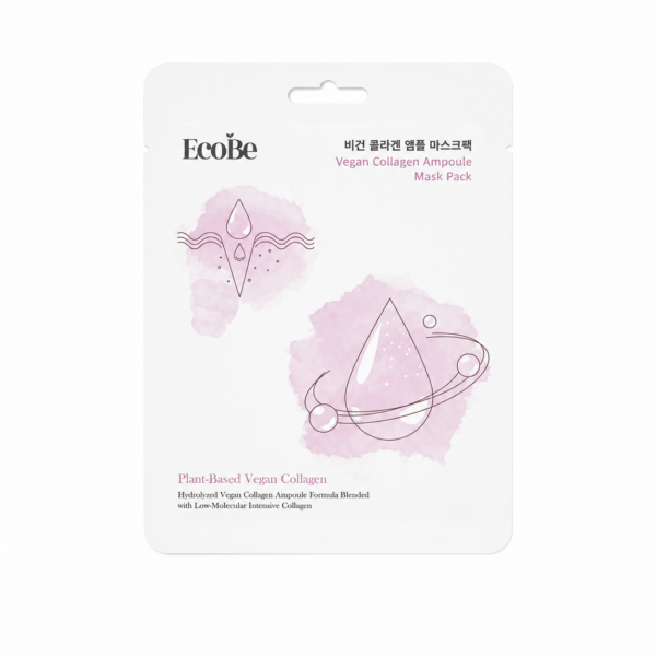 333dc31d-fe00-4dc5-8354-8ce3b1418779 EcoBe - Vegan Collagen Ampoule Mask Pack, 25ml - Imagine 1