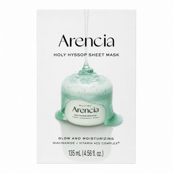 Arencia - Holy Hyssop Sheet Mask, 27ml, 5ea Arencia - Holy Hyssop Sheet Mask, 27ml, 5ea - Imagine 1
