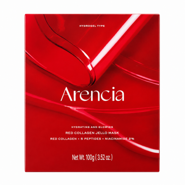 Arencia - Red Collagen Jello Mask, 4 sheets Arencia - Red Collagen Jello Mask, 4 sheets - Imagine 1