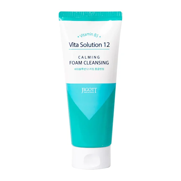 JIGOTT-VITA-SOLUTION-12-CALMING-FOAM-CLEANSING_1024x Jigott - Vita Solution 12 Calming Foam Cleansing, 180ml - Imagine 1