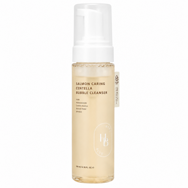 bb06ebd0-13af-442b-aad4-f8aae77c9b71 HEVEBLUE - Salmon Caring Centella Bubble Cleanser, 200ml - Imagine 1