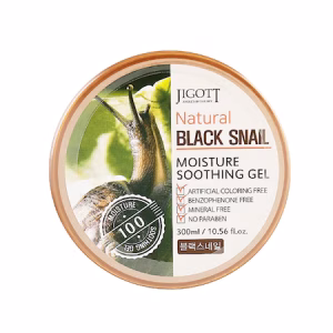 Jigott - Natural Black Snail Moisture Soothing Gel, 300ml