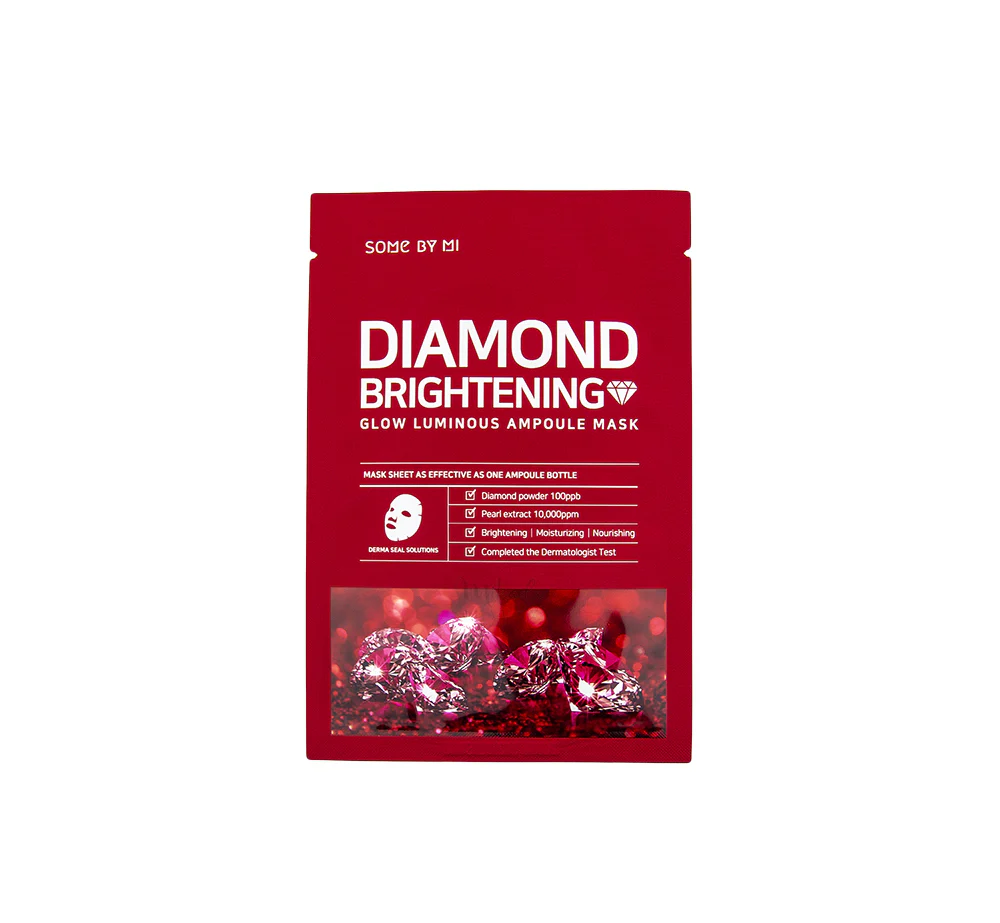 SOME BY MI - Red Diamond Brightening Glow Luminous Ampoule Mask, 25g, 1 piece