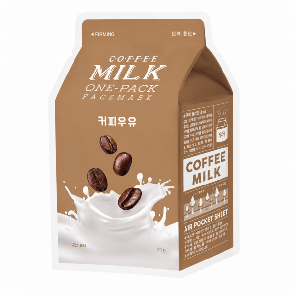 Apieu-Coffee-Milk-One-Pack-Face-Mask-1sheet A'pieu - Coffee Milk One-Pack Face Mask, 1sheet - Imagine 1