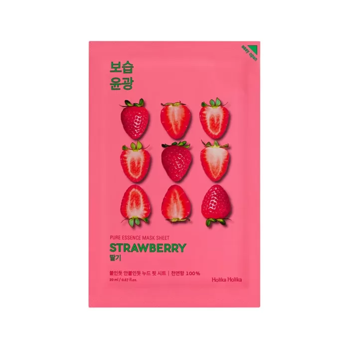 Holika Holika - Pure Essence Mask Sheet Strawberry, 20ml, 1 piece