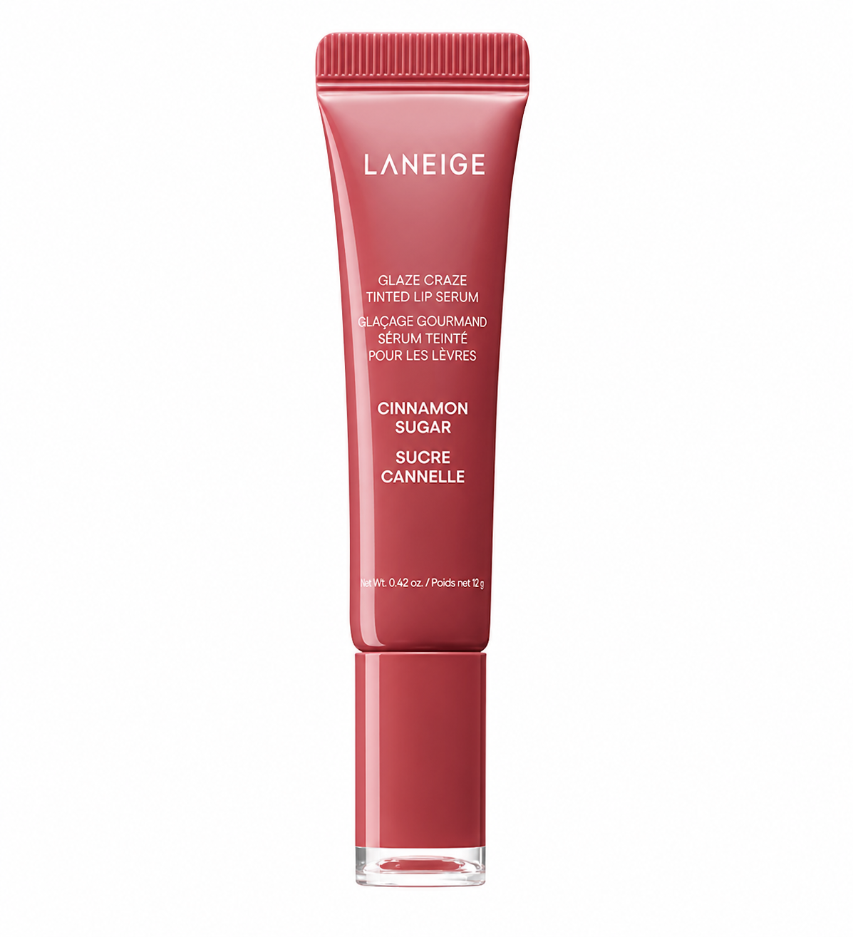 LANEIGE – Glaze Craze ser de buze colorat (Cinnamon Sugar), 12g