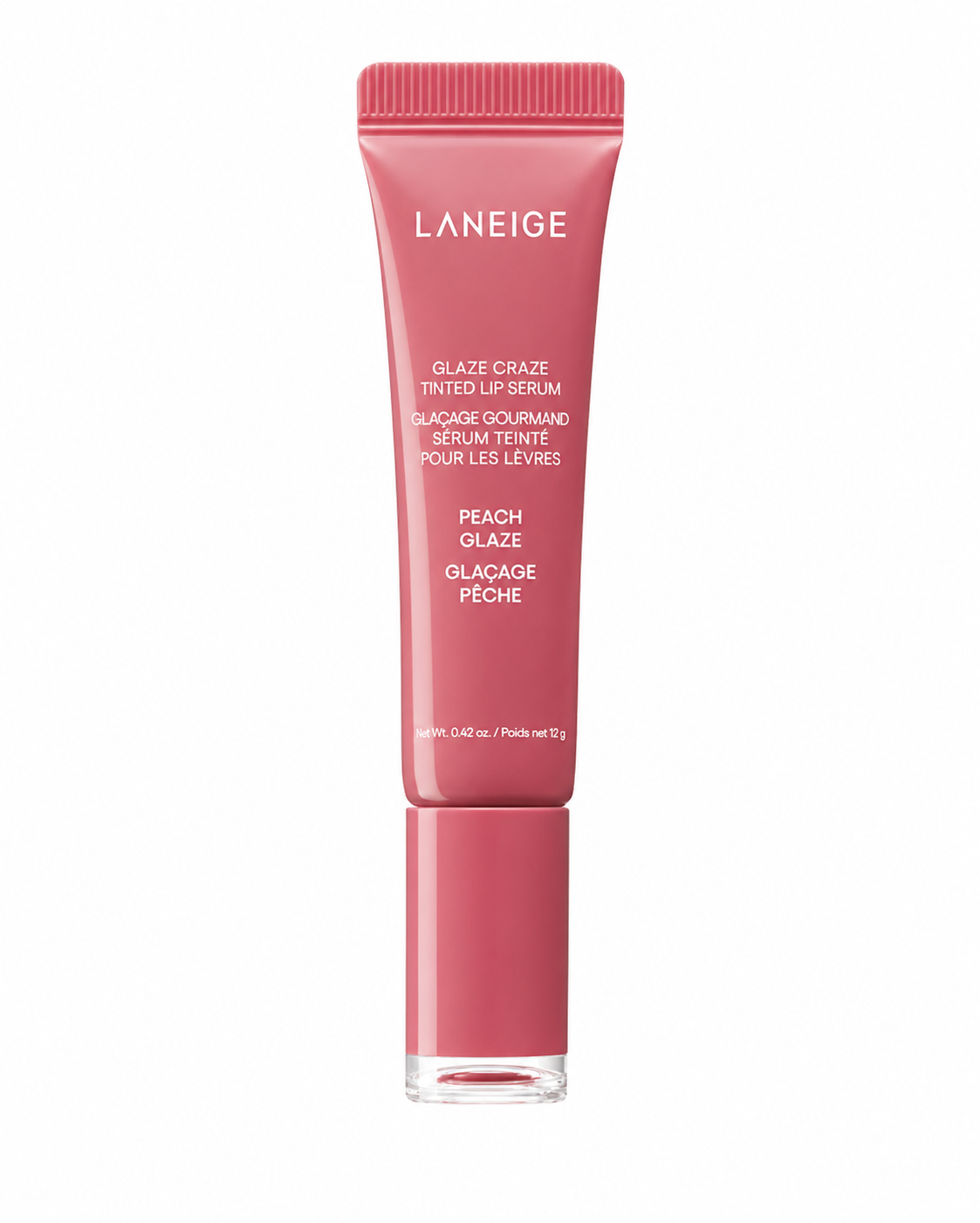 LANEIGE Glaze Craze ser de buze colorat (Peach Glaze), 12g