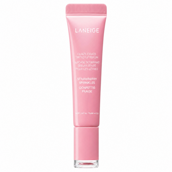 LANEIGE-–-Glaze-Craze-Tinted-Lip-Serum-Strawberry-Sprinkle-12g LANEIGE – Glaze Craze Tinted Lip Serum (Strawberry Sprinkles), 12g - Imagine 1