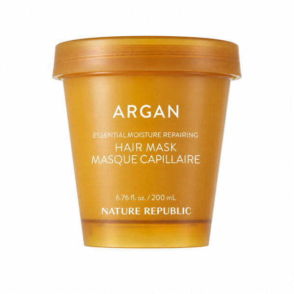 Nature Republic - Argan Essential Moisture Repairing Hair Mask, 200ml Nature Republic - Argan Essential Moisture Repairing Hair Mask, 200ml - Imagine 1