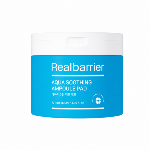 Realbarrier - Aqua Soothing Ampoule Pad, 130ml, 70ea Realbarrier - Aqua Soothing Ampoule Pad, 130ml, 70ea - Imagine 1