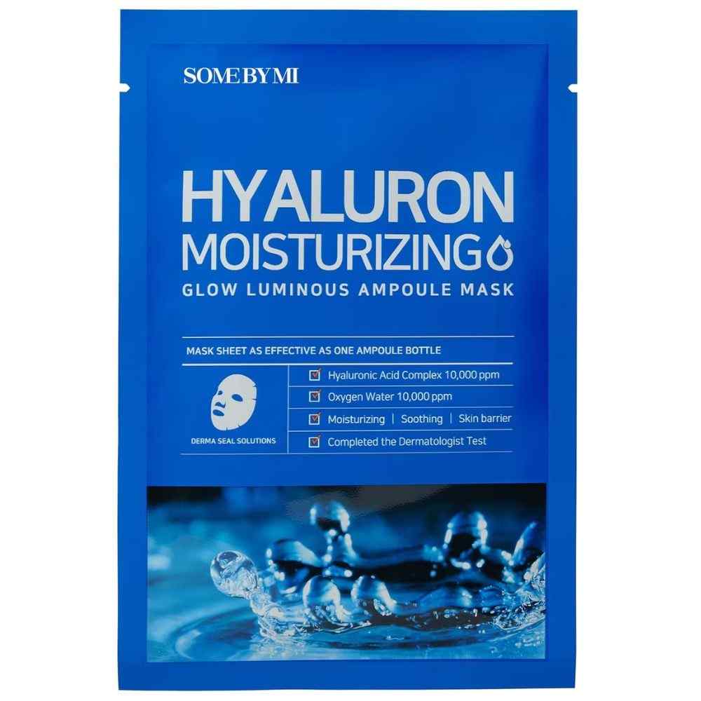 SOME BY MI - Hyaluron moisturizing Glow Luminous Ampoule Mask, 25g, 1 piece