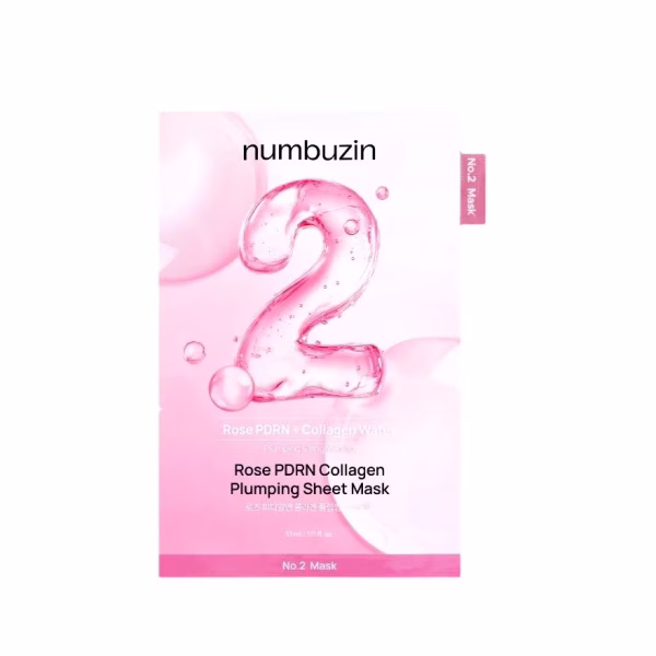 WTCMY-1025220-side-zoom Numbuzin - No.2 Rose PDRN Collagen Plumping Sheet Mask, 1 piece - Imagine 1