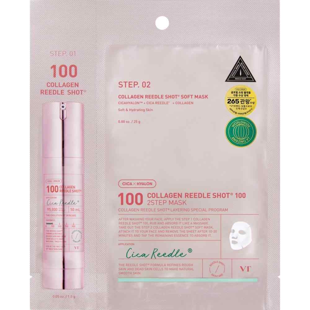 VT Cosmetics - Collagen Reedle Shot 100 2 Step Mask, 26.5g, 1 piece