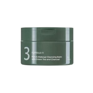 Numbuzin - No.3 Pore & Makeup Cleansing Balm with Green Tea and Charcoal, 85g