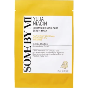 SOME BY MI - Yuja Niacin 30 Days Blemish Care Serum Mask, 25g, 1 piece