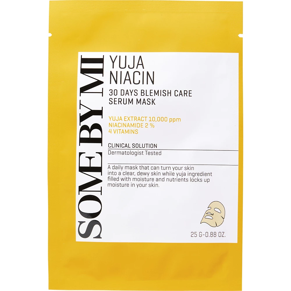SOME BY MI - Yuja Niacin 30 Days Blemish Care Serum Mask, 25g, 1 piece