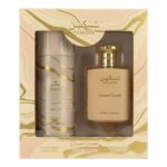 Paris Corner – Taskeen Caramel Cascade Eau De Parfum 100ml + Deodorant Spray 200ml