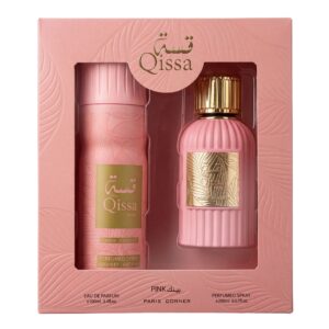 Paris Corner – Qissa Pink Eau De Parfum 100ml + Deodorant Spray 200ml