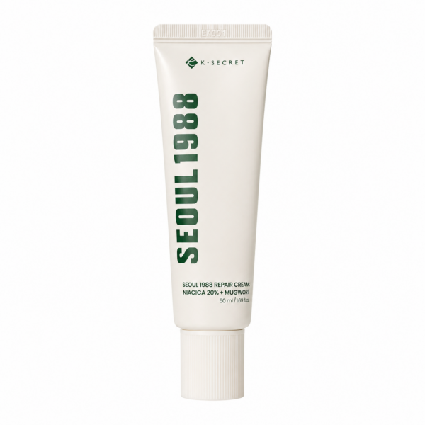 K-SECRET - Seoul 1988 Repair Cream Niacica 20% + Mugwort, 50ml K-SECRET – Seoul 1988 Repair Cream: Niacica 20% + Mugwort, 50ml - Imagine 1