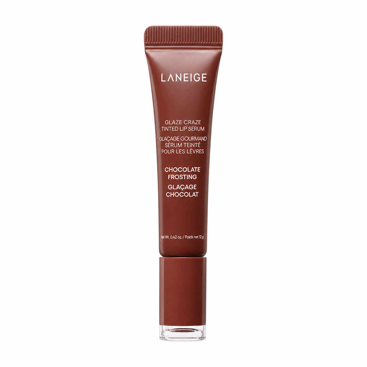 LANEIGE Glaze Craze serum nuanțator pentru buze (Chocolate Frosting), 12g