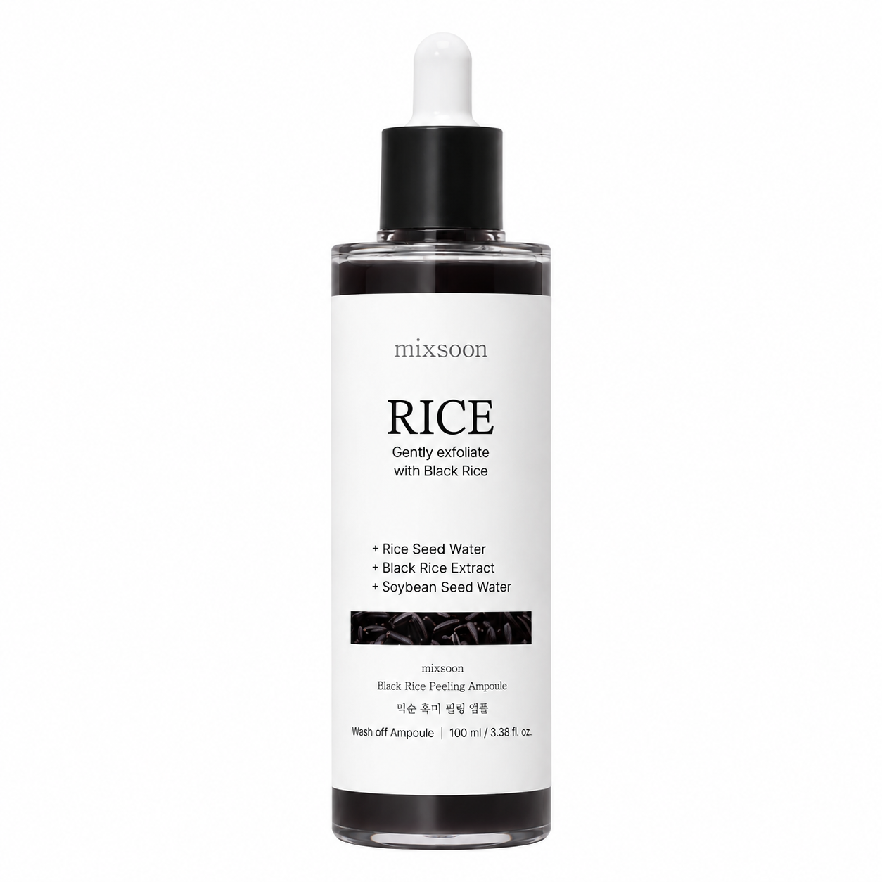 Mixsoon – Black Rice Peeling Ampoule, 100ml