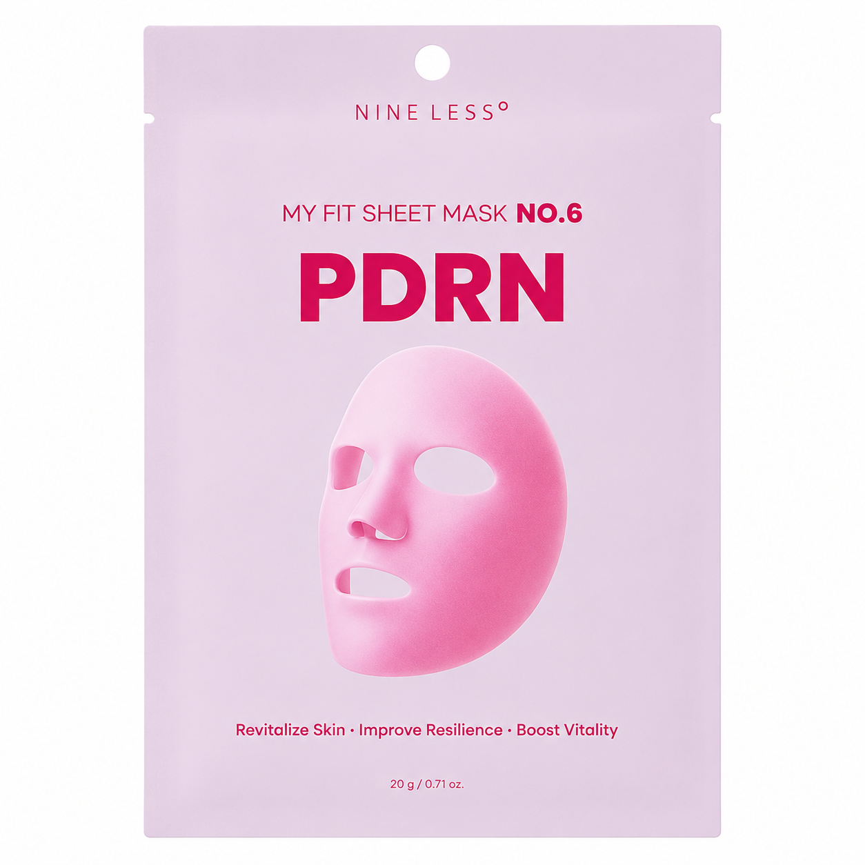 NINE LESS – My Fit Sheet Mask NO.6 PDRN, 1 sheet