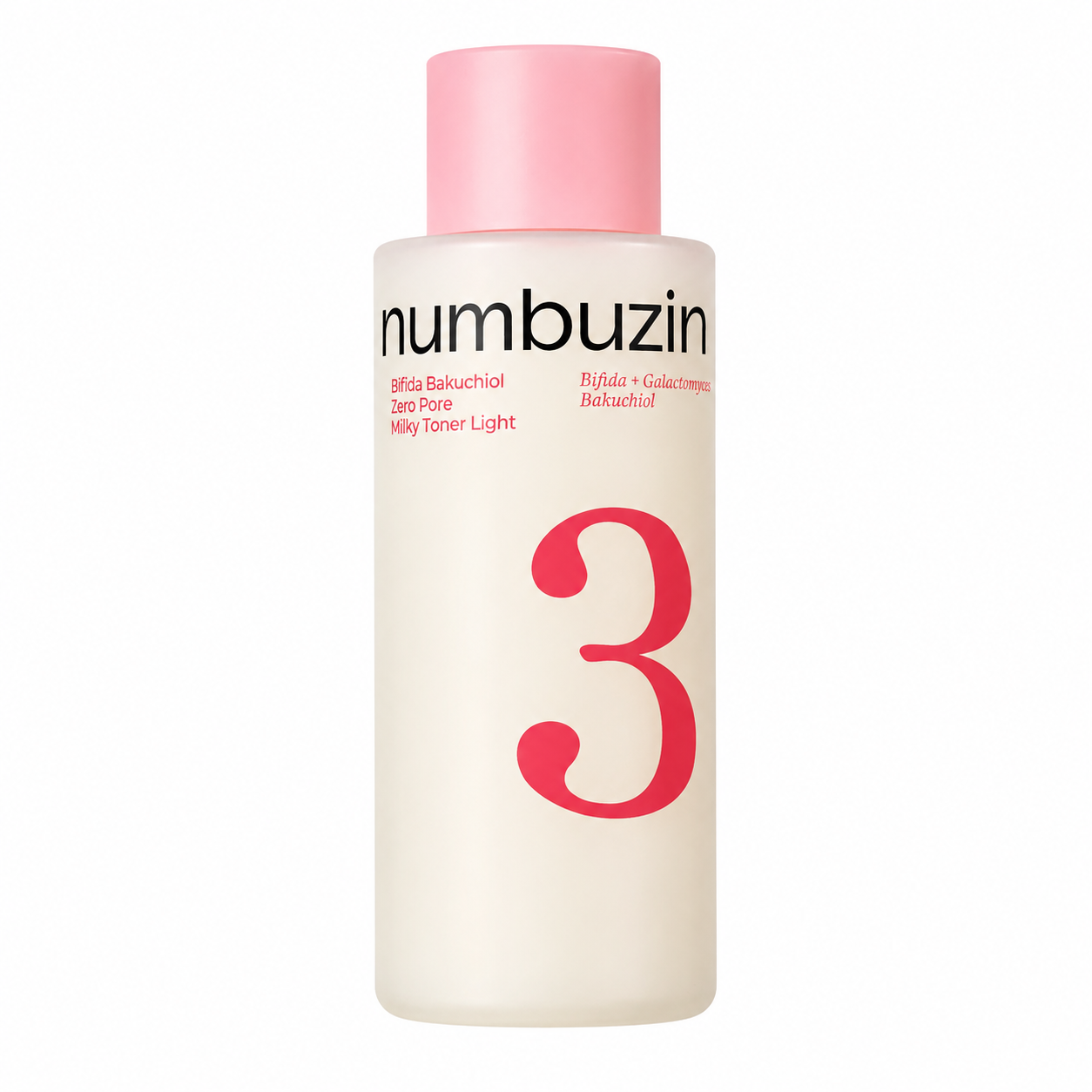 Numbuzin – No.3 Bifida Bakuchiol Zero Pore Milky Toner, 200ml