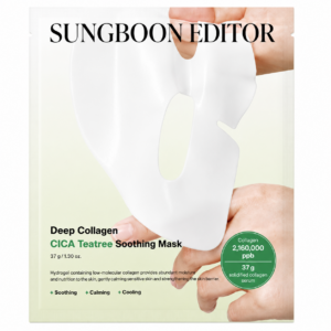 Sungboon Editor – Deep Collagen Cica Teatree Soothing Mask, 1 sheet