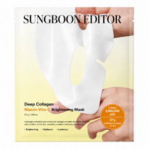 Sungboon Editor – Deep Collagen Niacin Vitamin C Brightening Mask, 1 sheet
