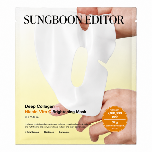Sungboon Editor - Deep Collagen Niacin Vitamin C Brightening Mask, 1 sheet Sungboon Editor – Deep Collagen Niacin Vitamin C Brightening Mask, 1 sheet - Imagine 1
