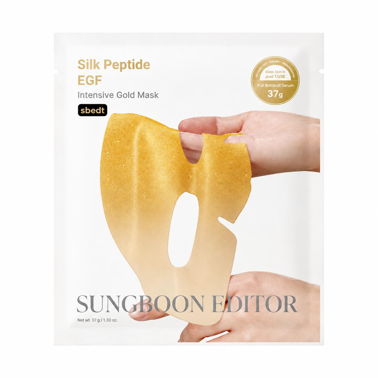 Sungboon Editor – Silk Peptide EGF Intensive Gold Mask, 1 sheet