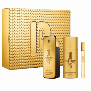 Paco Rabanne – 1 Million Eau De Toilette 100ml + Eau De Toilette 10ml + Stick 75ml