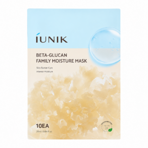iUNIK – Beta-Glucan Family Moisture Mask, 10 sheets
