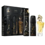 lattafa-maahir-3-piece-gift-set-eau-de-parfum-100-ml-perfumed-spray-200-ml-air-freshener-300-ml Lattafa – Gift Set 3 Pcs – Maahir - Imagine 1