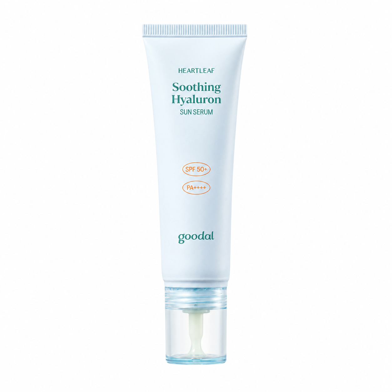 GOODAL – Ser de protecție solară Heartleaf Soothing Hyaluron SPF50+ PA++++, 50ml
