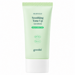 GOODAL – Heartleaf Soothing Tone Up Sun Cream Green Correcting SPF50+ PA++++, 50ml